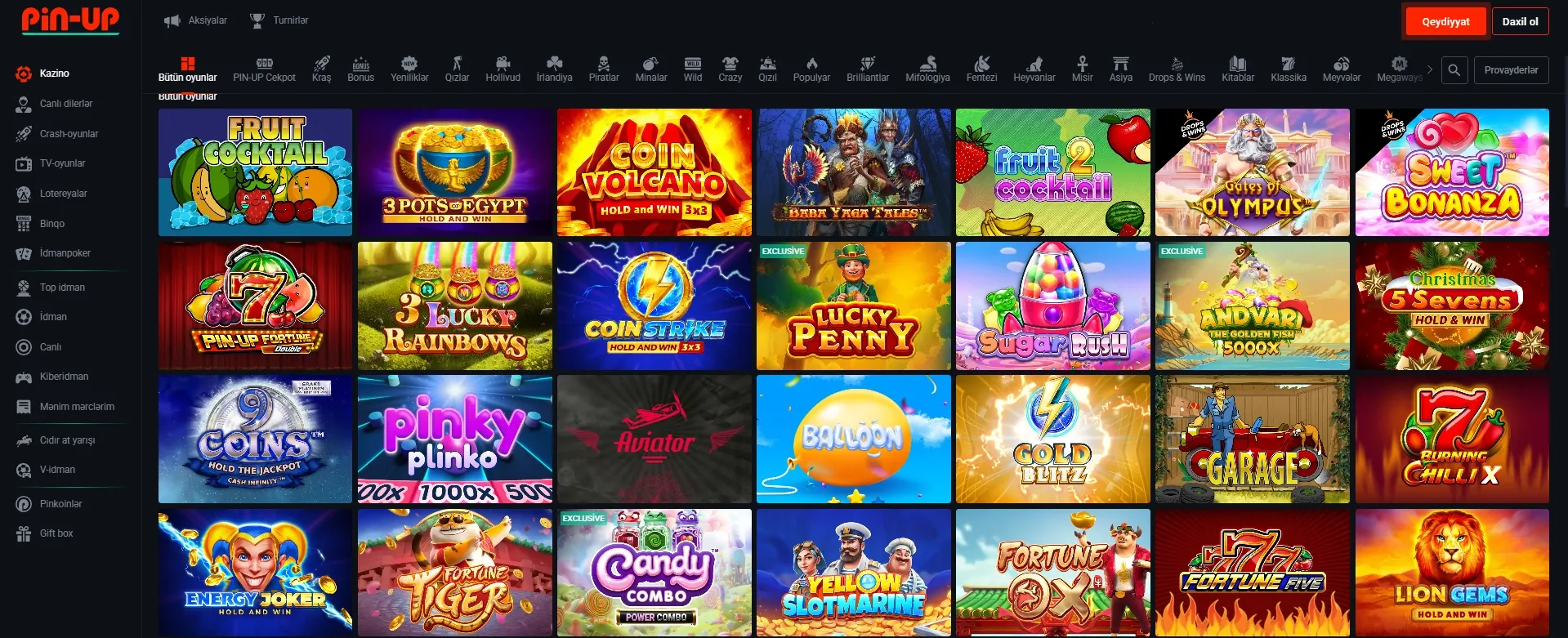 Pin Up Casino — Rəsmi Onlayn Kazino Saytı